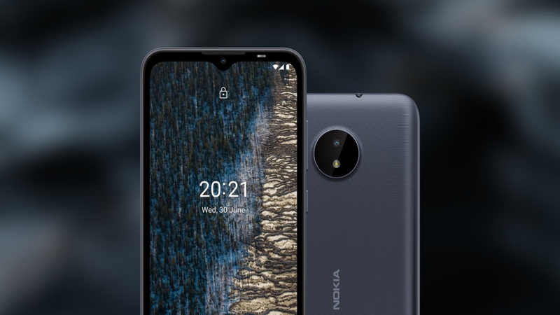 Nokia C20 có lớp vỏ polycarbonate mang đến độ bền cao
