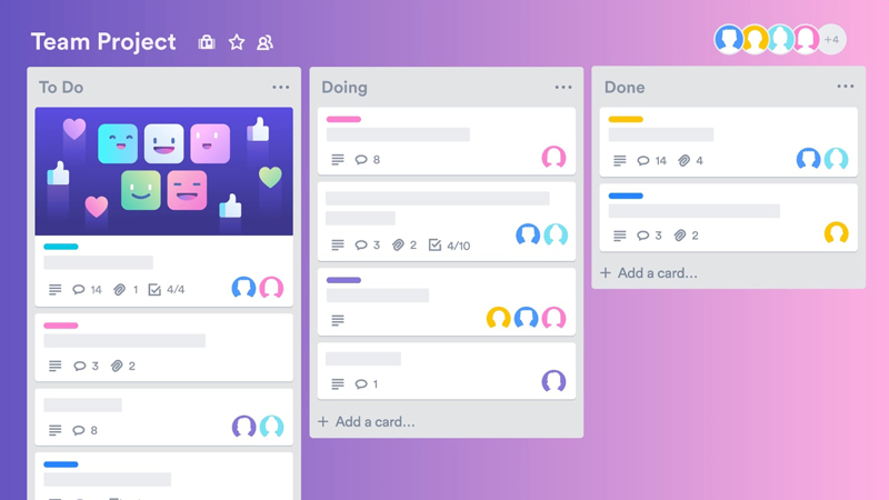 Không gian làm việc của Trello