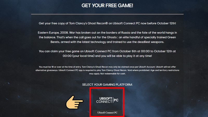 1 Chọn nền tảng chơi game Ubisoft Connect PC