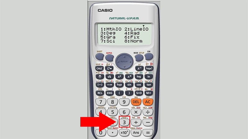 video-cach-doi-do-sang-radian-tren-may-tinh-casio-va-nguoc202 Chọn số 3 để sang chế độ D