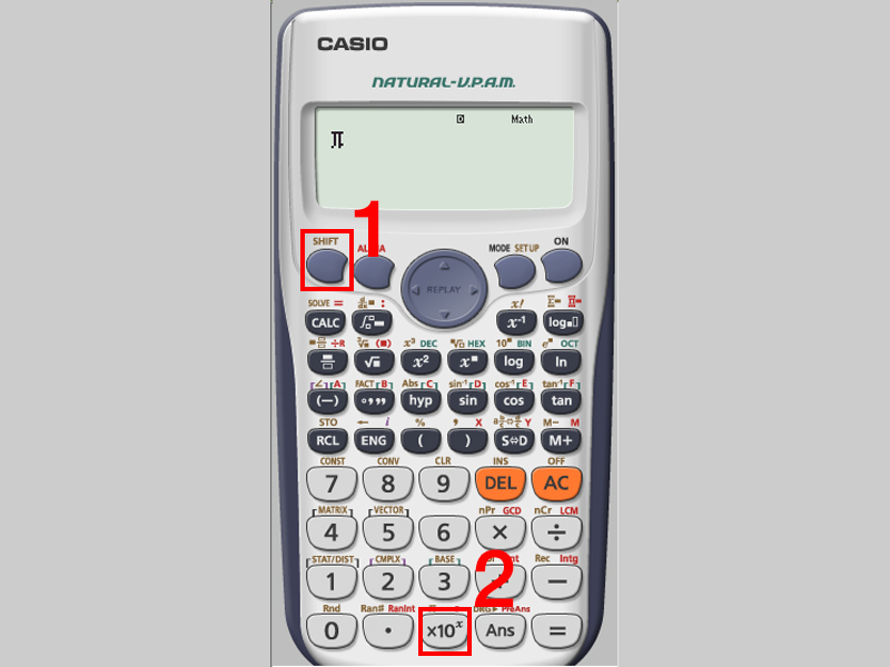Nhấn phím SHIFT và Chọn x10